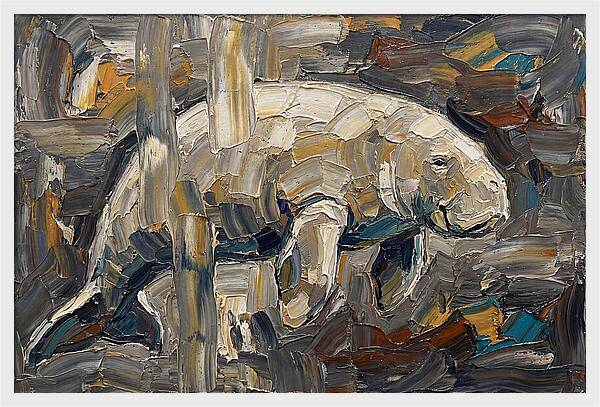 Dugong In Abstract Motion
