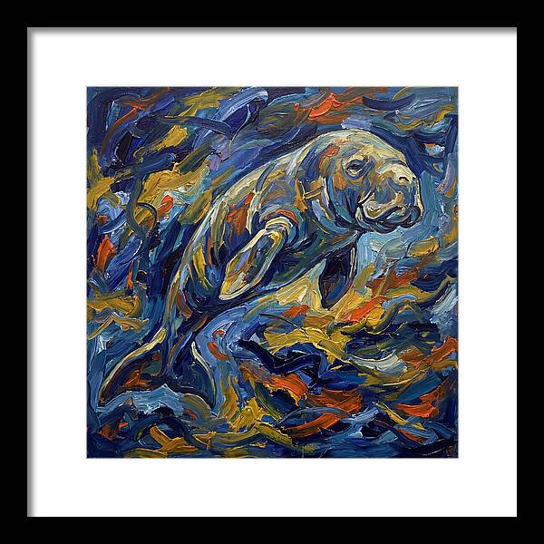 Dugong In Expressionist Waves