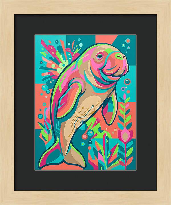 Dugong In Vibrant Colors