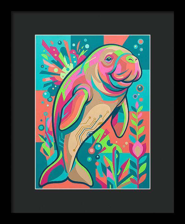 Dugong In Vibrant Colors