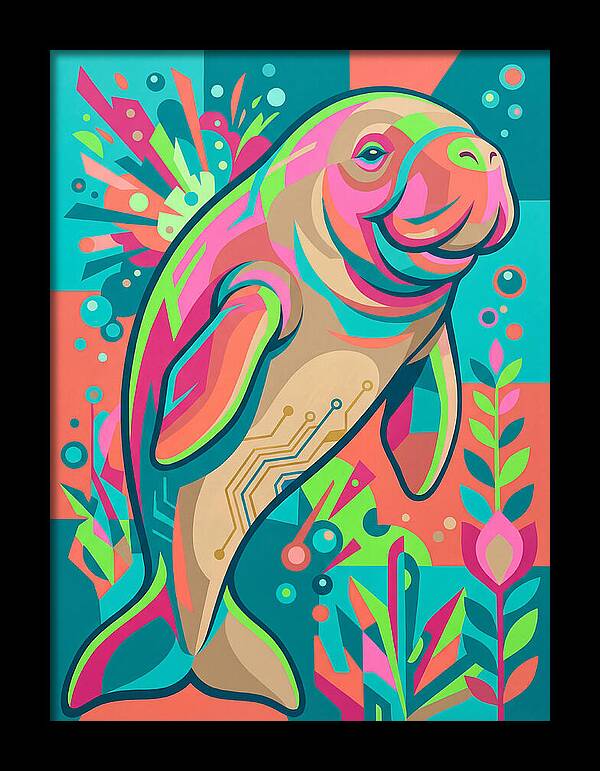 Dugong In Vibrant Colors