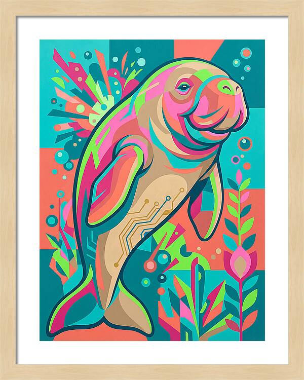 Dugong In Vibrant Colors