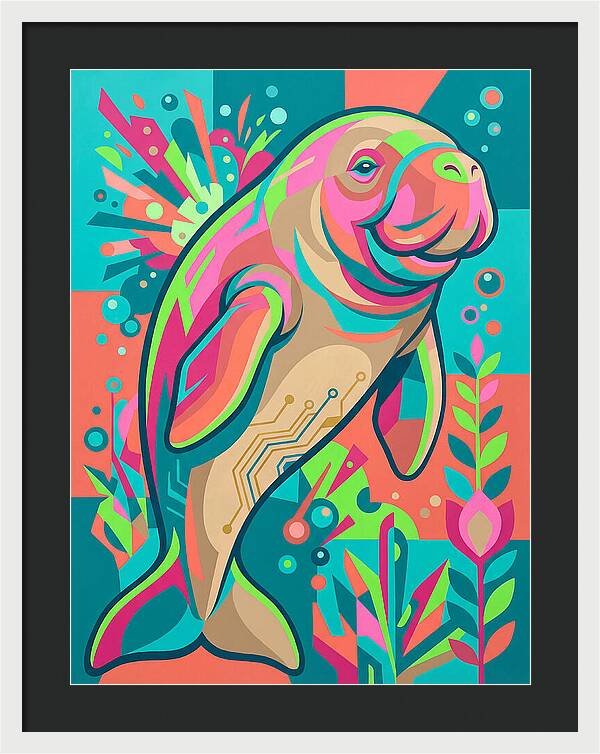 Dugong In Vibrant Colors