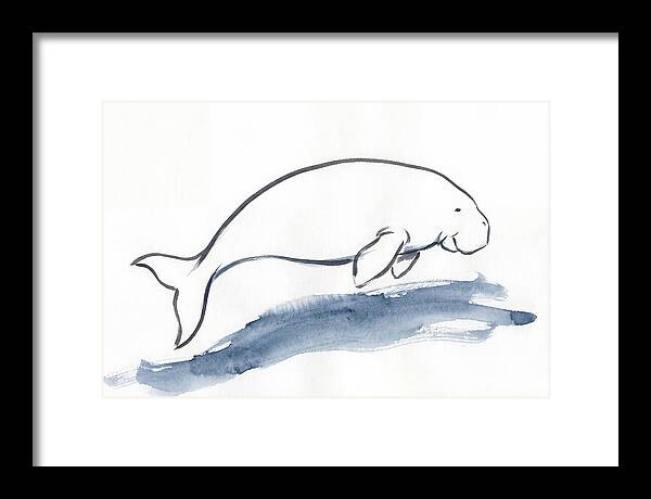Dugong Swimming Gracefully
