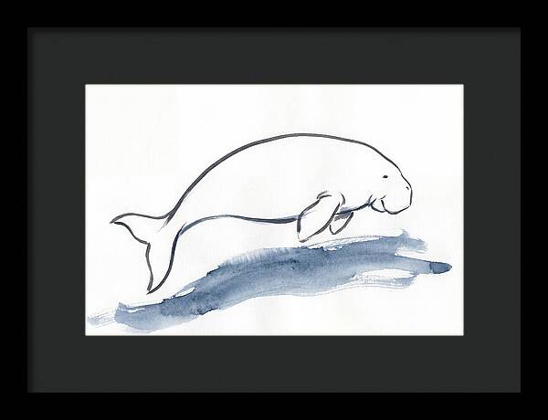 Dugong Swimming Gracefully
