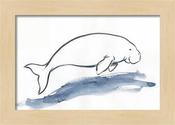 Dugong Swimming Gracefully