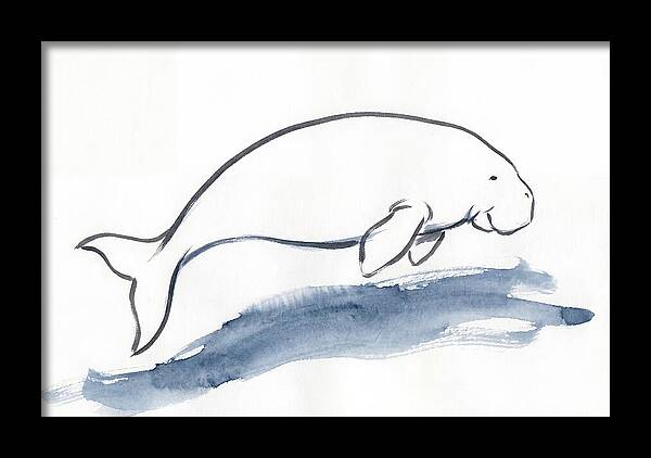 Dugong Swimming Gracefully