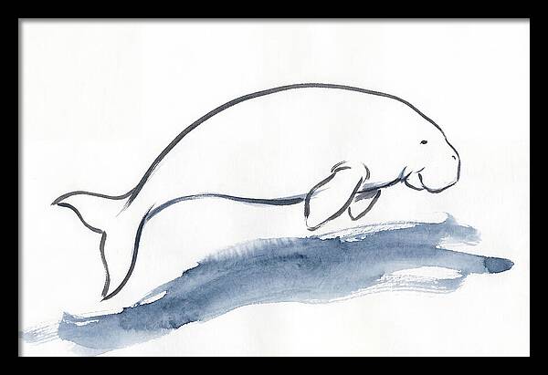 Dugong Swimming Gracefully
