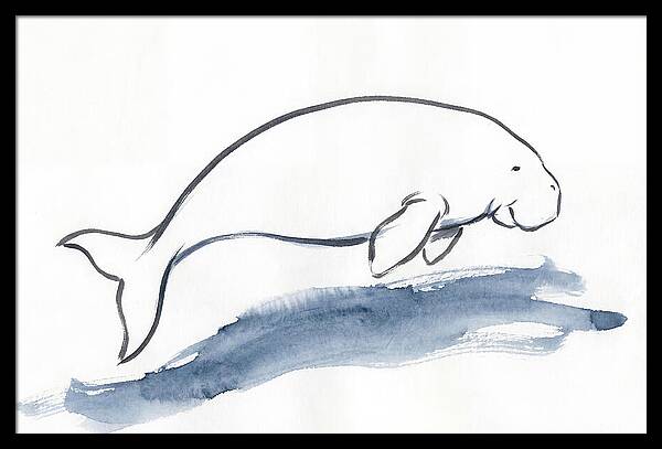 Dugong Swimming Gracefully