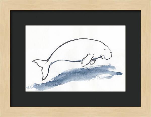 Dugong Swimming Gracefully