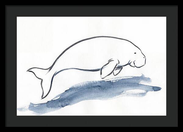 Dugong Swimming Gracefully