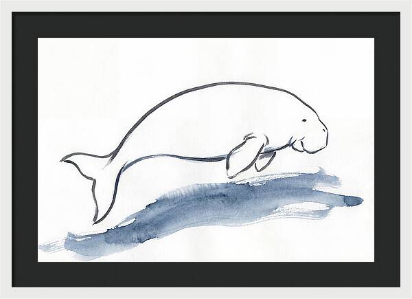 Dugong Swimming Gracefully