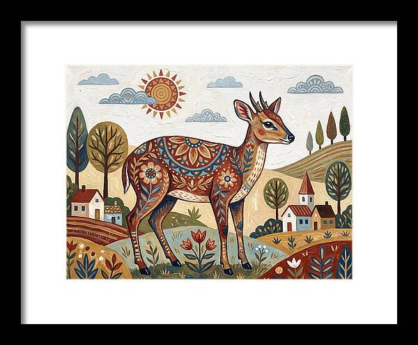 Duiker In A Whimsical Landscape