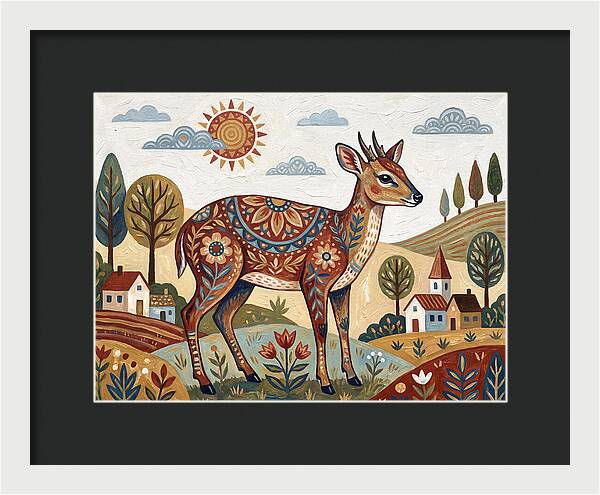 Duiker In A Whimsical Landscape