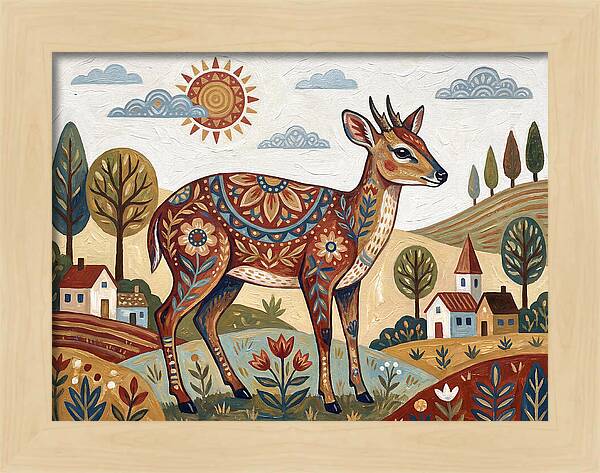 Duiker In A Whimsical Landscape