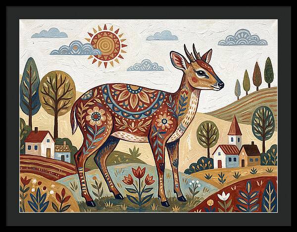 Duiker In A Whimsical Landscape