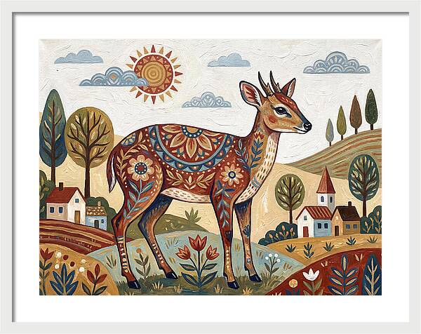 Duiker In A Whimsical Landscape