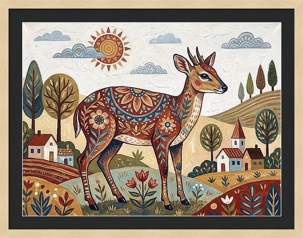Duiker In A Whimsical Landscape