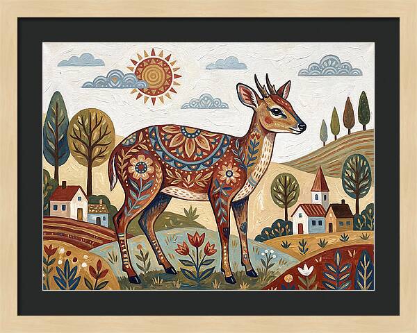 Duiker In A Whimsical Landscape