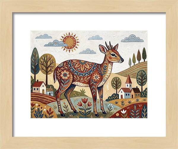 Duiker In A Whimsical Landscape