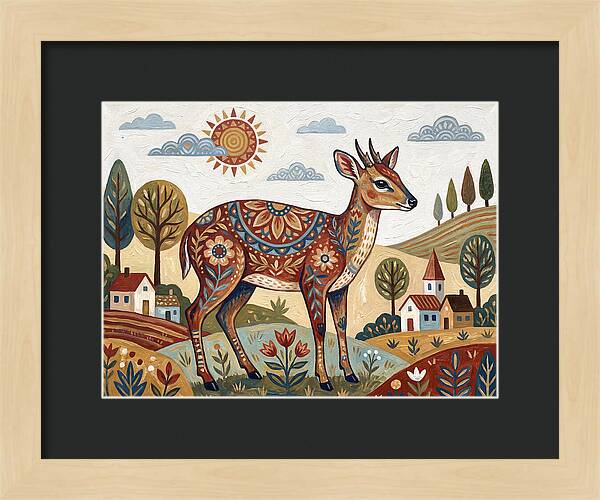Duiker In A Whimsical Landscape