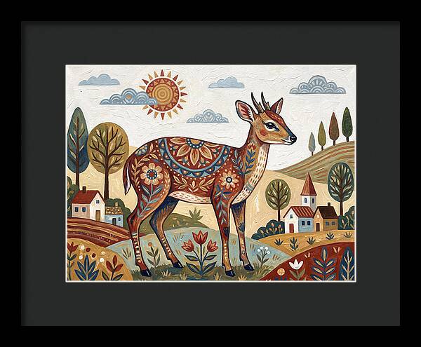 Duiker In A Whimsical Landscape