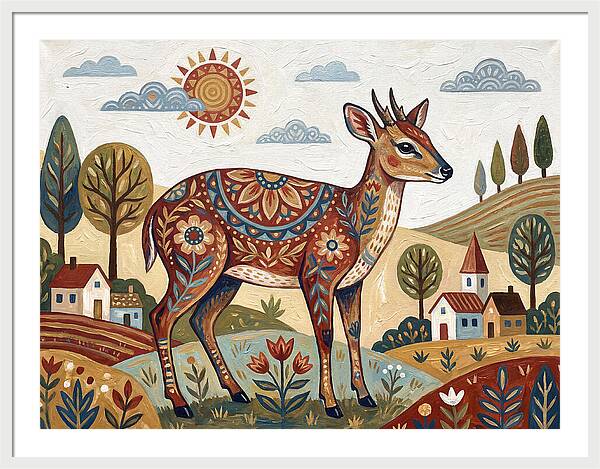 Duiker In A Whimsical Landscape