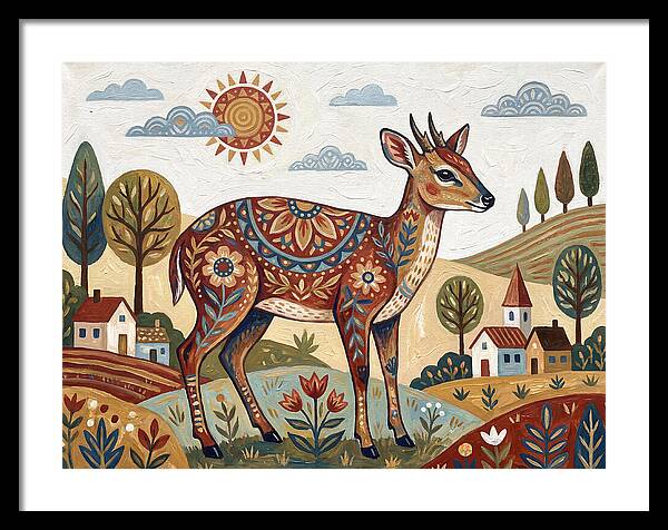 Duiker In A Whimsical Landscape