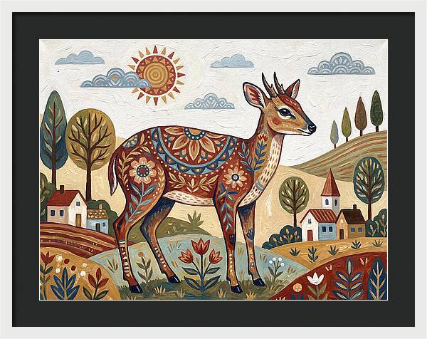 Duiker In A Whimsical Landscape