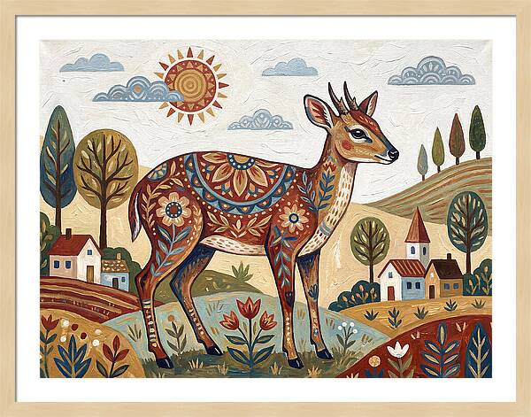 Duiker In A Whimsical Landscape
