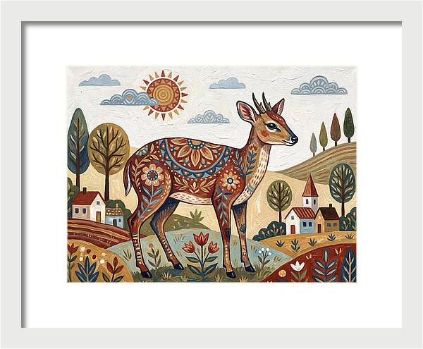 Duiker In A Whimsical Landscape
