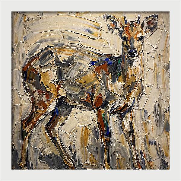 Duiker In Abstract Form