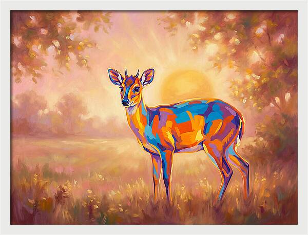 Duiker In Sunset Glow