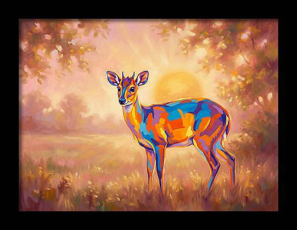 Duiker In Sunset Glow