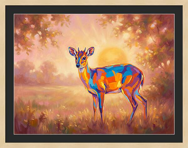 Duiker In Sunset Glow