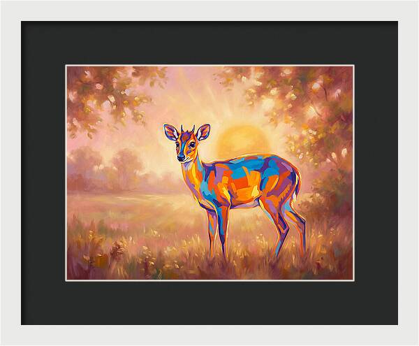 Duiker In Sunset Glow