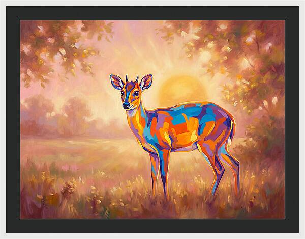 Duiker In Sunset Glow