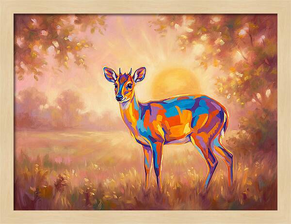 Duiker In Sunset Glow