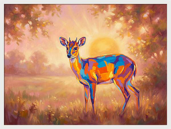 Duiker In Sunset Glow
