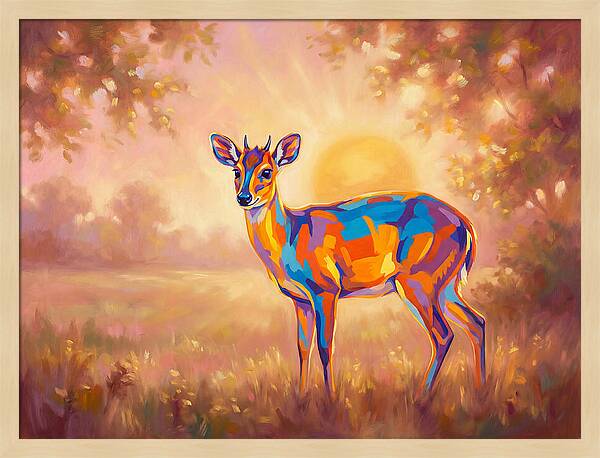 Duiker In Sunset Glow