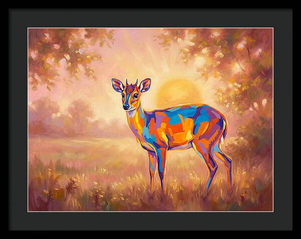 Duiker In Sunset Glow