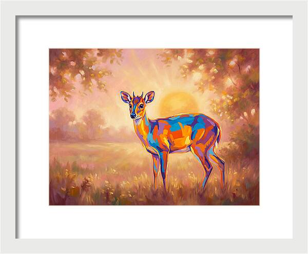 Duiker In Sunset Glow