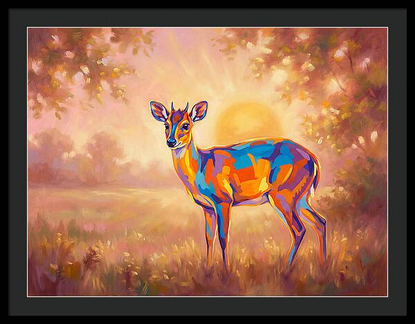 Duiker In Sunset Glow