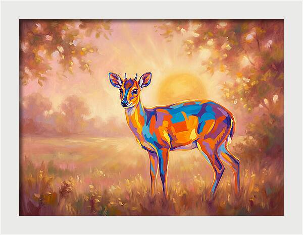 Duiker In Sunset Glow