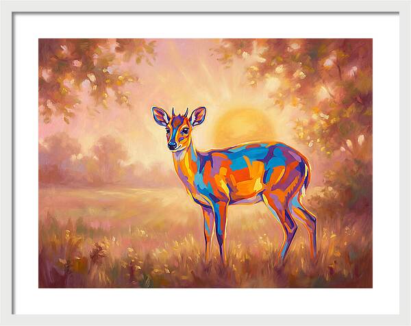Duiker In Sunset Glow
