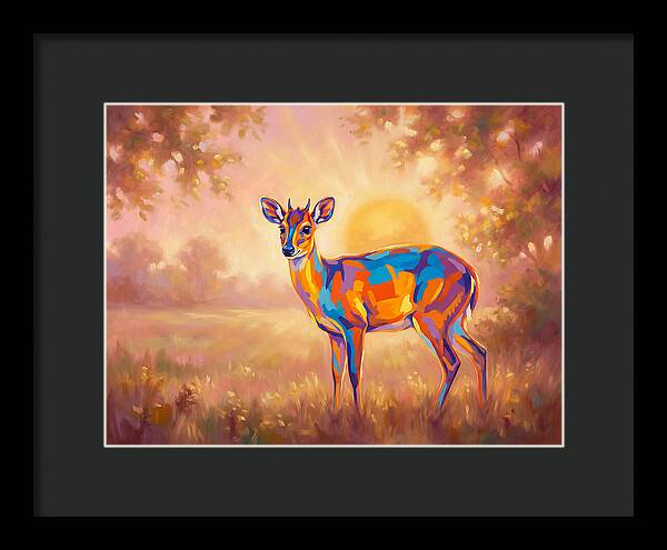 Duiker In Sunset Glow
