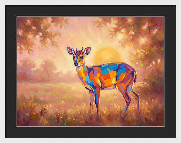 Duiker In Sunset Glow