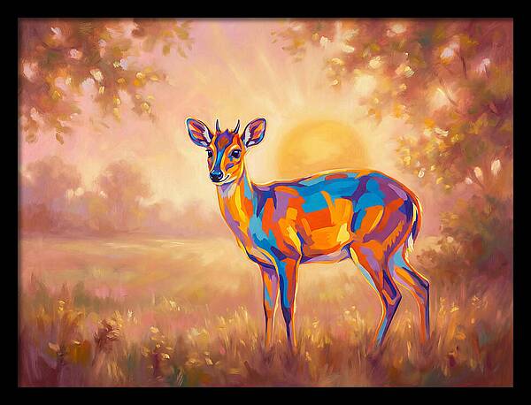 Duiker In Sunset Glow