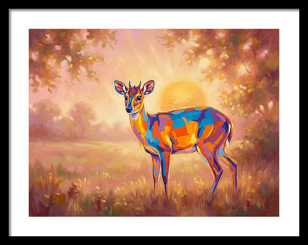 Duiker In Sunset Glow