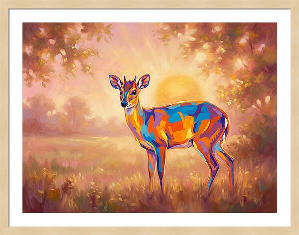Duiker In Sunset Glow